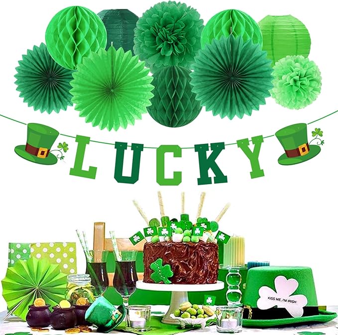 St Patricks Day Decorations Saint Patrick's Party Decor 22pcs Lucky