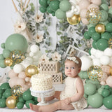 Ouddy Party Sage Green Balloons Arch Garland Kit, Different Sizes 18
