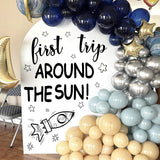 Outer Space First Birthday Party Decorations Sign for Backdrop First