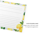 Dashleigh Lemon Recipe Cards 4x6 Double Sided, 50 Bright Citrus
