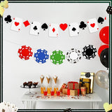 Sherr Poker Theme Party Decorations 10 ft Pre-Strung Poker Birthday