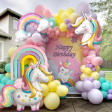 Pastel Unicorn Balloons Garland Arch Kit with Large Self designed