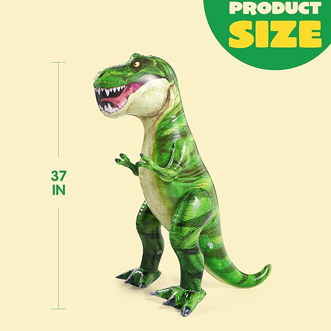 37” T.rex Dinosaur Inflatable for Party Decorations Tyrannosaurus