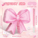 Threan Bow Piñata Bow Party Piñata with Bat Stick Blindfold Mask Pink