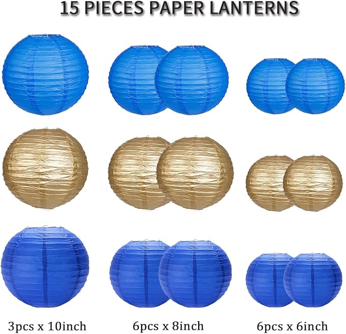 Paper Lanterns Party Decorations, Round Hanging Paper Lanterns