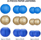 Paper Lanterns Party Decorations, Round Hanging Paper Lanterns