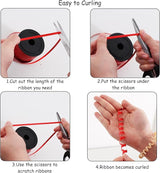 BEISHIDA 6 Assorted Colors Curling Ribbons Balloon String Ribbons -