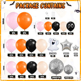 120 Pcs Halloween Balloon Garland, Orange and Black Balloon Arch Kit