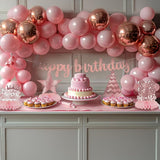 Pink Rose Gold Party Decorations 12Pcs Pink Rose Gold Honeycomb