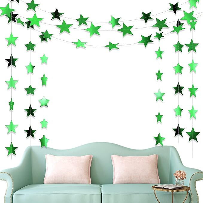 Patelai Glitter Star Garland Banner 2026 Graduation Decor 130 Feet #12