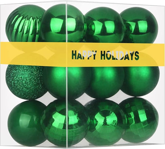 18Pcs Christmas Balls Ornaments for Xmas Tree - Shatterproof Christmas