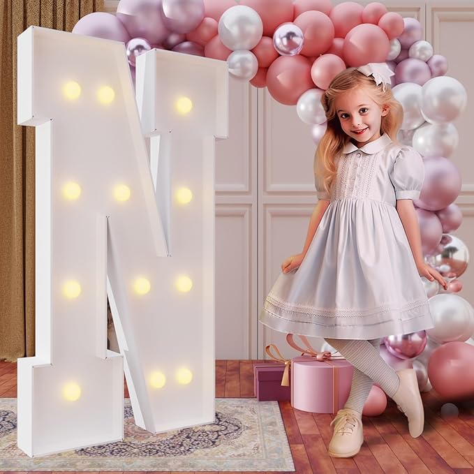 imprsv 4FT Marquee Light Up Letters for Birthday Party Decorations #3