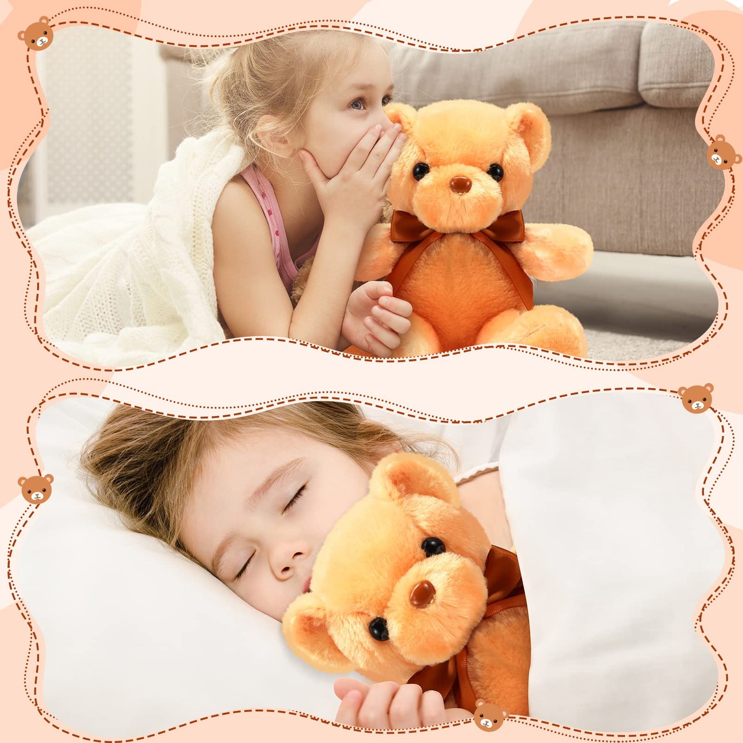 Skylety 10 Pcs 12 Inch Bears Bulk Stuffed Animals Soft Gift Plush