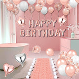 Pink Birthday Balloons Decorations Rose Gold Birthday Balloon