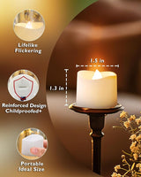 Homemory 24Pcs Flickering Flameless Candle Battery Operated,