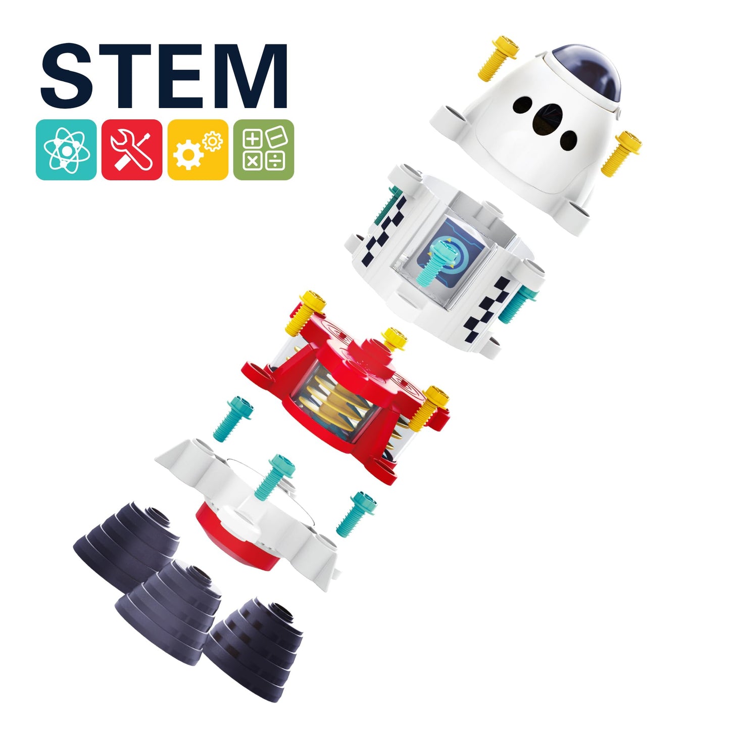 iPlay, iLearn Rocket Outer Space Toys, Kids Spaceship Playset with