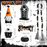 Halloween Decorations 6PCS Tiered Tray Decor Cute Tabletop Halloween
