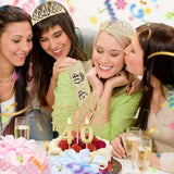 40th Birthday Decorations Women Gold with Sash and Tiara Cake Topper