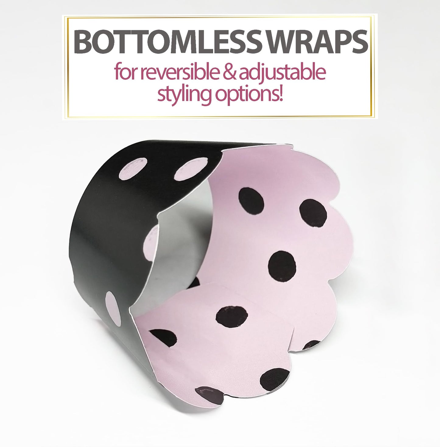 Cupcake Wrappers - Pink & Black Dot Wedding, She Said Yes Bridal, Baby