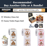 30th Birthday Gifts for Men Whiskey Glass Set 30th Birthday