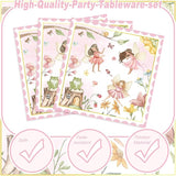 120PCS Fairy Party Supplies for Girls 1st 2rd First Birthday Fairies