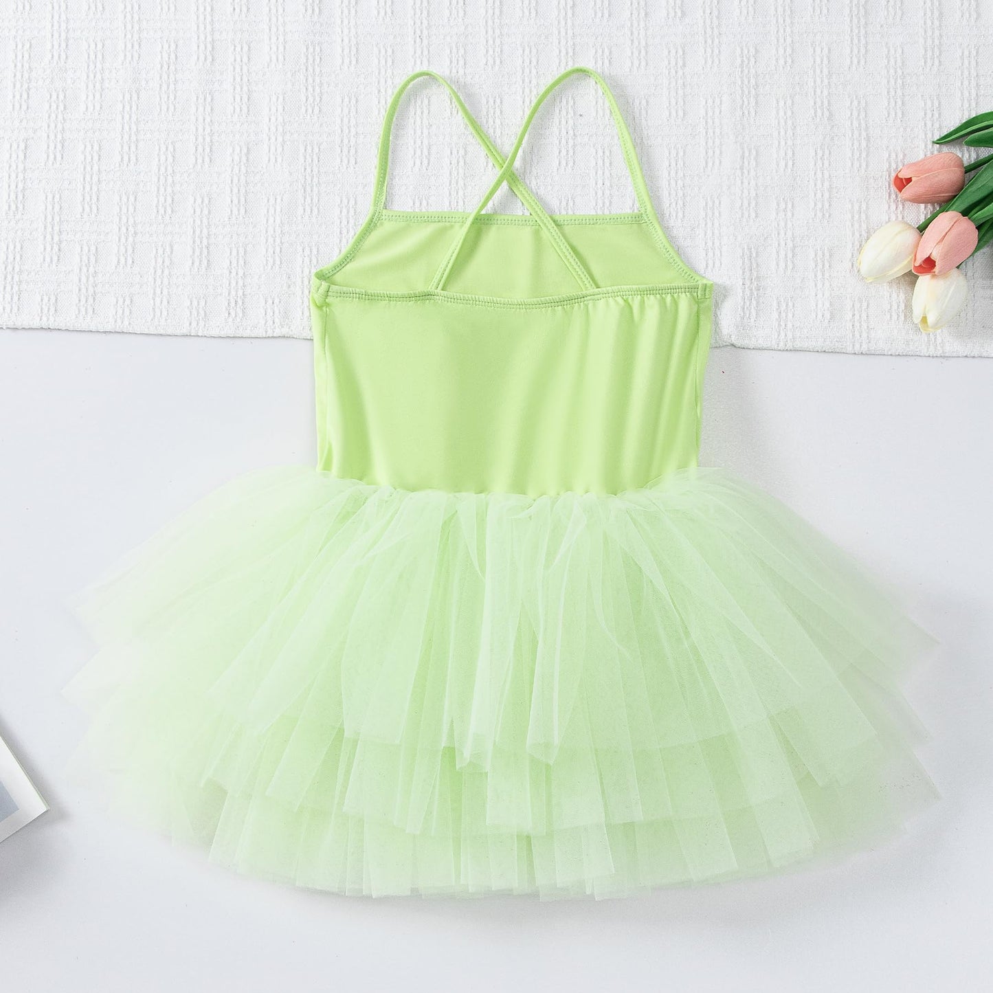 Baby Girls Ballet Skirted Leotards Strap Tutu Dress Party Ballerina