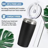 MASGALACC Retirement Gifts for Men & Women 2026 – 20oz Black Tumbler