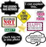 Retirement Photo Booth Props 43 Pieces Funny Happy Retirement Party