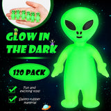 120 Pcs Mini Alien Figures Glow in The Dark Small Little