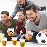 100Pcs Soccer Party Decorations Cups, 12 OZ Disposable Plastic