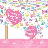 98Pcs Valentines Day Plates and Napkins Conversation Hearts Party
