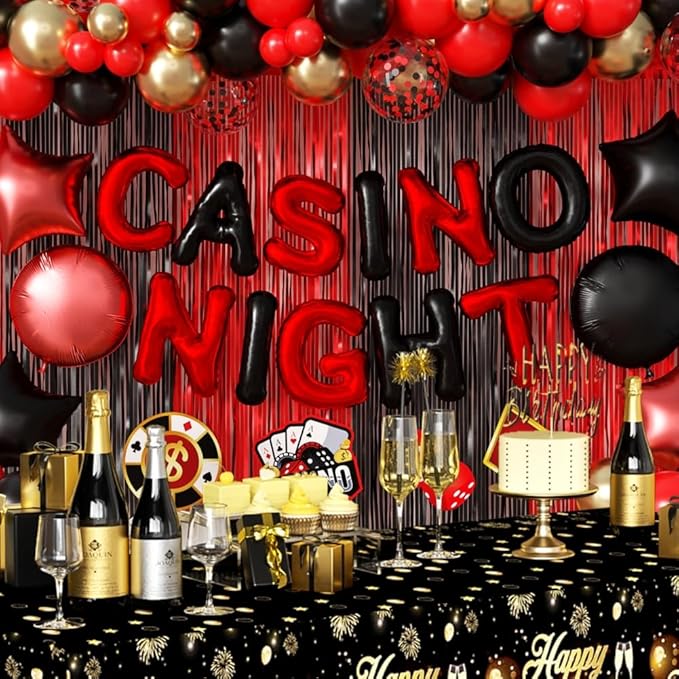 Casino Theme Birthday Party Decorations Las Vegas Casino Night Poker