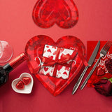 Valentine's Day Party Supplies for 25 Guests Romantic Heart Shaped