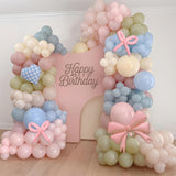 Goose Balloon Arch Kit Pastel Pink Blue Sage Green Balloons Garland