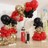 Ouddy Party 149Pcs Red Black Gold Balloon Arch Garland Kit Different