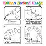 145pcs Black Balloons Different Sizes 18" 12" 10" 5" Black Latex