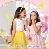48 Pcs Princess Party Favors Including 24 Glitter Star Fairy Wands