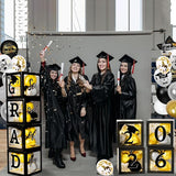 Graduation Decorations Class of 2026 - Black and Gold Graduation