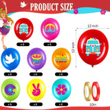 Aoriher 40 Pack 60's Hippie Balloons Party Decorations, 12 Inch Retro