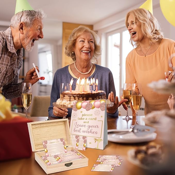 Pink Gold Retirement Card Happy Wishes Card Box Happy Retirement