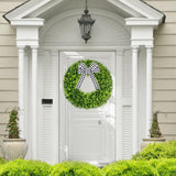 Vlorart 28" Faux Round Boxwood Wreath, Artificial Large Boxwood Wreath