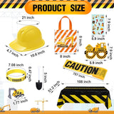 148 Pcs Construction Birthday Party Supplies Include 12 Construction