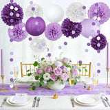 14 Pcs Purple Birthday Decorations for Women - Lavender & Lilac