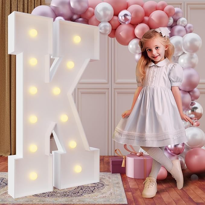 imprsv 4FT Marquee Light Up Letters for Birthday Party Decorations #10