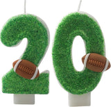 Football Candles 20,20 Candles for Birthday Cake Boy,Number 20