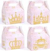 WERNNSAI 12 Pack Princess Candy Boxes - Pink Princess Birthday Party