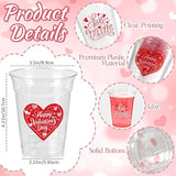100Pcs Valentine's Day Party Decoration Cups 12oz Pink Red