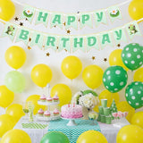 Green Princess Party Supplies 8.2ft Happy Birthday Banner Signs