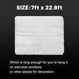 Halloween White Creepy Cloth 276 x 87 Inch Spooky Halloween Creepy