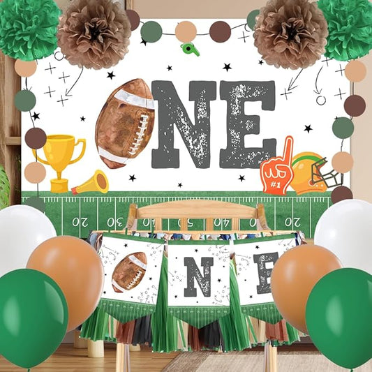 Football 1st Birthday Party Decorations Football 1st High Chair
